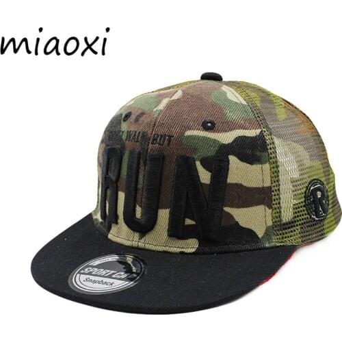 [miaoxi] Child Baseball Cap Casual Hat Boy Summer Caps New Fashion Child Adjustable Letter Unisex Hats Grid Ventilation Snapback