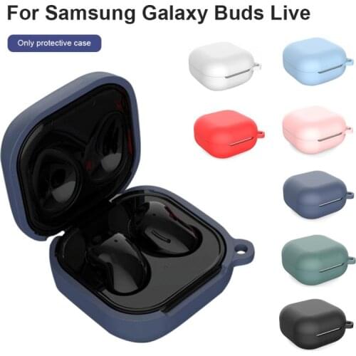 Suitable for Samsung Galaxy Buds Live Case shockproof ultra-thin silicone earphone cover + ring 2020 New and Fast delivery