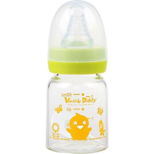 Children silicone nipple infant cartoon heat-resistant shatterproof 140ml Tritan learn drinking baby bottle on sale KD1201
