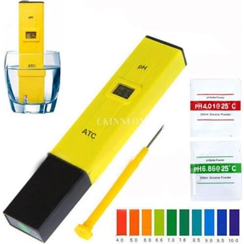 DHL 20 PCS By Dhl Ph Meter Tester Automatic Temperature Compensation For Aquarium Pool Water Lcd Pen Monitor