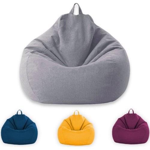 Sofa-Cover New Lazy BeanBag Sofas Cover Without Filler Chairs Puff Covers Asiento Couch Bean Lounger Bag Tatami Seat