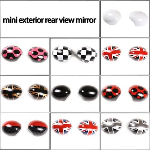 For MINI COOPER F54 F55 F56 F60 2014-19 ABS Car Mirror Cover Rearview Mirror Protective Cover Sticker Car Accessories