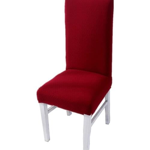 GFLUTOSE Winter Thick Dining Chair Cover Elastic Chair Covers Spandex elastic cloth Universal Stretch Seat Cover