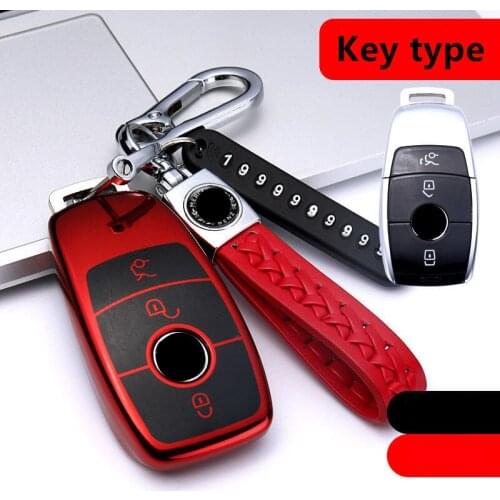 Colorful TPU Remote Key Cover Case Holder Shell Accessories For Mercedes Benz W204 W205 W212 W213 W176 GLC GLA GLK GLB