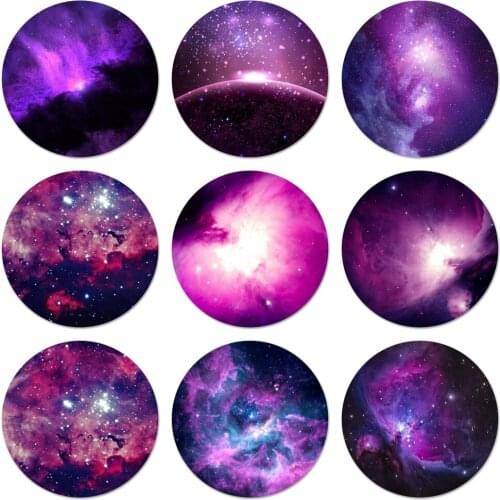 Interstellar Purple Space Star Icons Pins Badge Decoration Brooches Metal Badges For Clothes Backpack Decoration