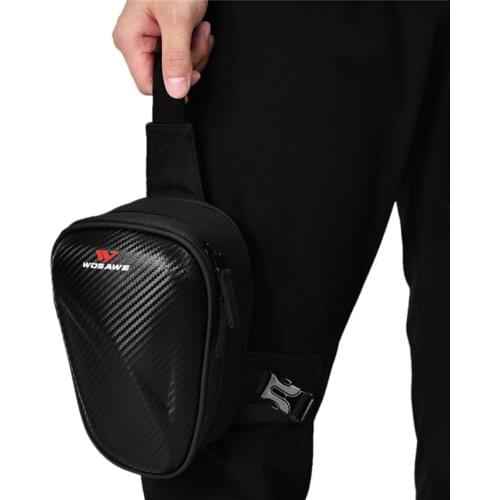 Leg Bag Motorcycle PU Thigh Tactical Backpack Hard Shell Waist Pack Waterproof Pouch Foam Lining Case Mochila Moto Tank Side Bag