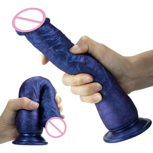 Soft Silicone Penis Sex Shop Simulation Dildo with Powerful Sucker Female Masturbator Adult Product G-spot Vagina Stimulator