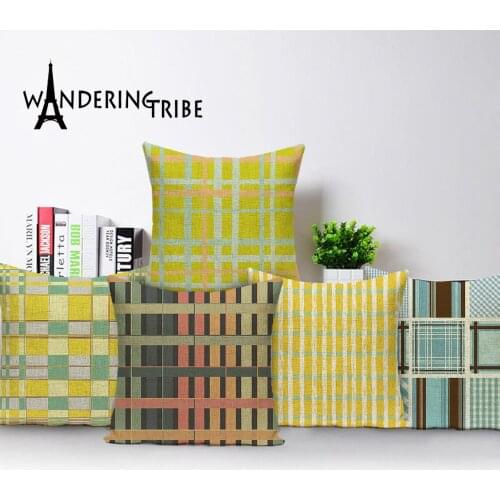 Fresh Style Nordic Cushion Cover Morocco Geometric Decor Throw Pillow Case Line Stripe Decoration Cushions Covers Funda Cojines