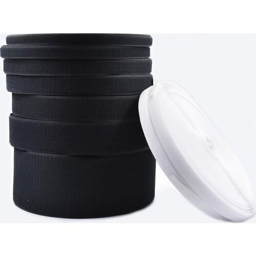Wholesale 1-10cm wide 25 yards Velcro free adhesive buckle with sewing magic tape Velcro strap high-set strap