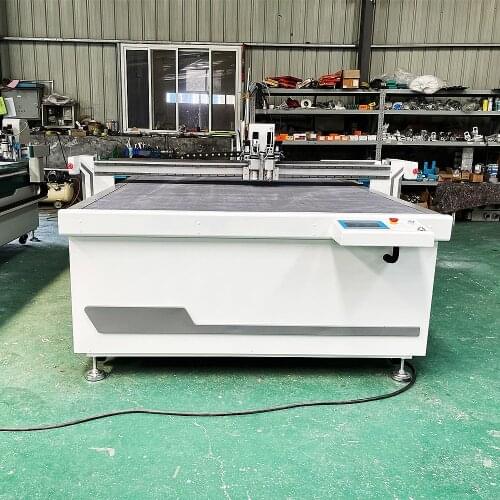 Professional Oscillating Knife Cutting Machine For Leather Cardboard Fabric Signs Carton Box Making Machine With Creasing Wheels