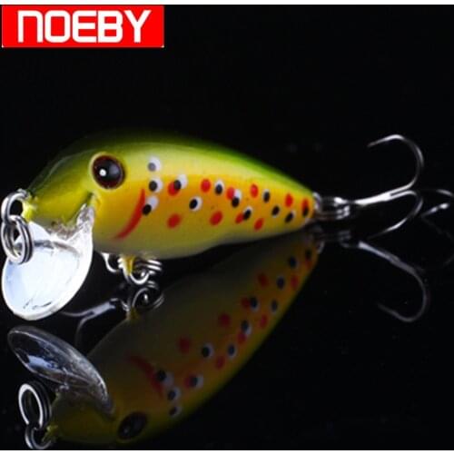 Noeby Minnow Fishing Lure 38mm/2.2g Sinking 0-1.0m Hard Baits VMC Hook Isca Artificial Para Pesca Leurre Peche Fishing Tackle