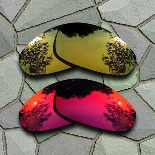 Yellow Golden&Violet Red Sunglasses Polarized Replacement Lenses for Oakley Juliet