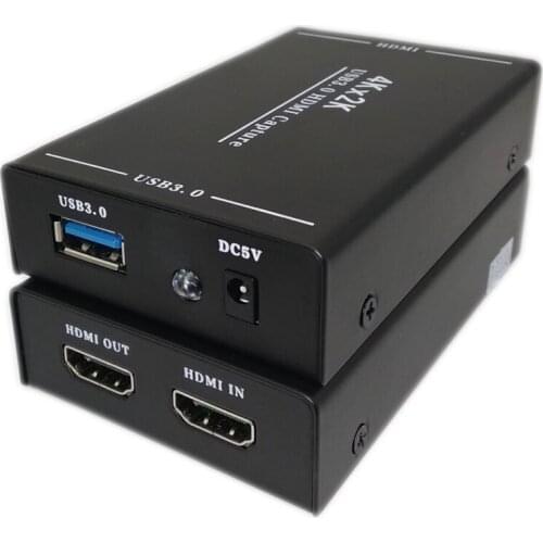 HDMI Video Capture HDMI USB3.0 HDMI Capture support 1080P 4K@30Hz HD Video Recorder for Windows Linux OBS Live Streaming