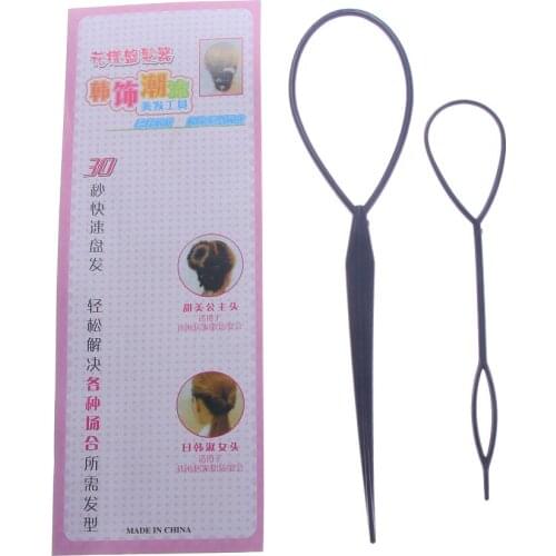2 PCS Hair Style Maker Hair Styling Tools Hair Accessories Hair Pin Disk For Women Girls Kids DIY Pull Pins drop shipping