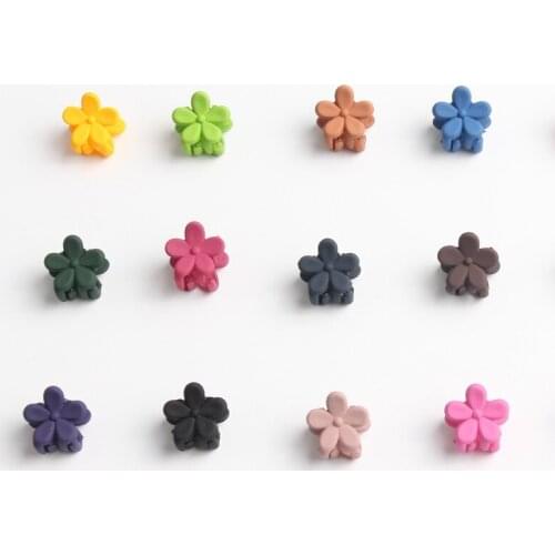 10Pcs Children Flower Mini Hair Claws Pretty Hairclips Cute Accessory Kids Hair Clips Candy Color New Girls Hair Accessories