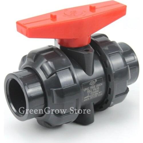 1pc I.D 20~110mm UPVC Ball Valve Aquarium Tank Water Pipe Connector Industrial Water Treatment PVC Pipe Globe Valve Union Joint