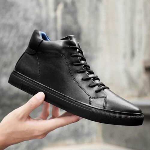 2019 Winter Shoes Men Genuine Leather Boots Botas Warm Safety Shoes Men Ankle Boots Fashion Brand Cow Leather Male Footwear VII