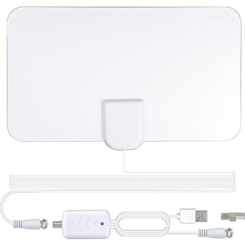 2021 New Indoor Digital HD TV Antenna TV 900miles Radius Amplifier DVB-T2 Isdb-tb Satellite Dish Signal Receiver Aerial