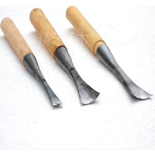 3pcs set Super hard steel chisel Engraving tool arc chisel chisel chisel chisel polishing carving knife