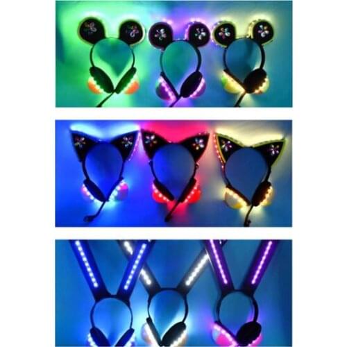 Anime Cosplay Love Live Cyber headset Game Awakening Shinning Minami Nico Tojo All member LED prop