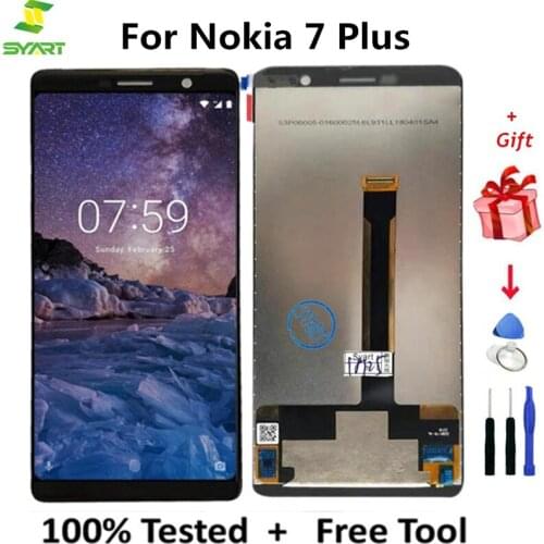Display Touch Screen 6.0" LCD For Nokia 7 Plus Digitizer Assembly Replacement For Nokia 7Plus N7Plus TA-1046 TA-1055 TA-1062