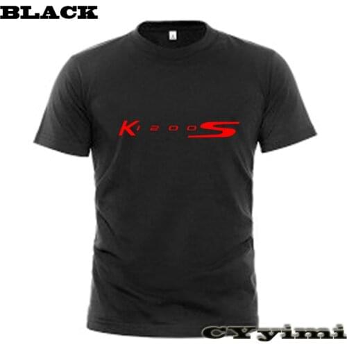 For BMW K1200S T Shirt Men New LOGO T-shirt 100% Cotton Summer Short Sleeve Round Neck Tees Male