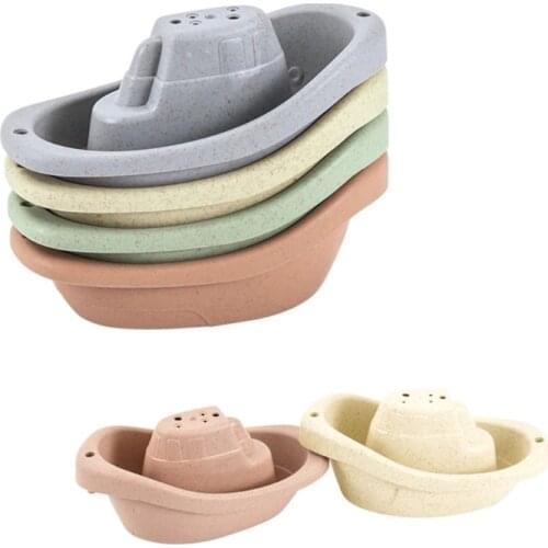 Swimming Pool Toys Education Toys Bath Playing Toys Stacking Cup-Shape Shower Rose Shower Toys Boat Shape Bathtub Toy fo