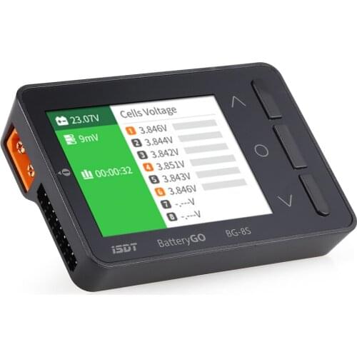 ISDT BattGo BG-8S Smart Battery CheckerReceiver Signal Tester Quick Charge Function Balancer Receiver Signal Tester