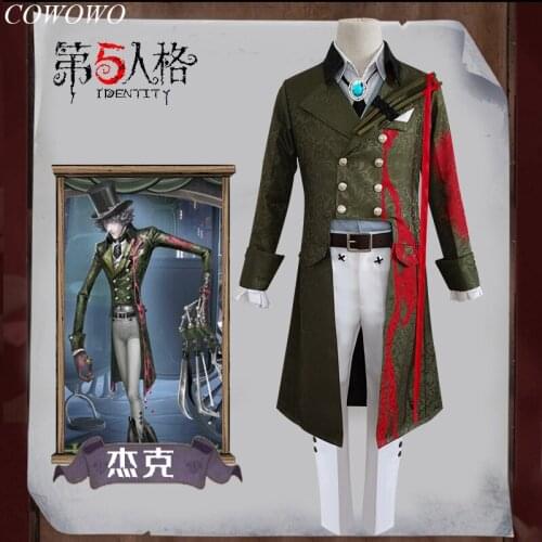 Anime!Identity V Jack Good Kid Game Suit Qizhen Fashion Uniform Cosplay Costume Halloween Party Role Play Outfit Custom Made NEW