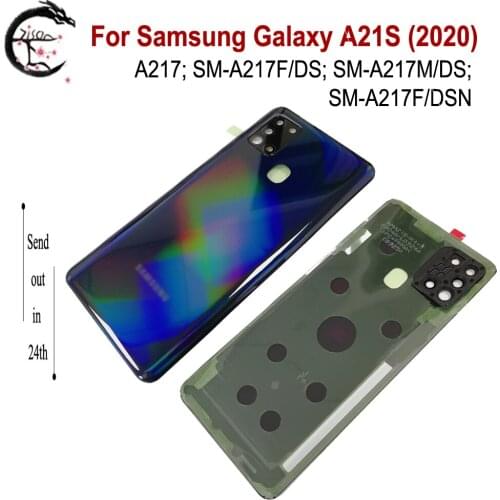 Battery Cover For Samsung Galaxy A21s 2020 Phone Back SM-A217F/DS SM-A217F/DSN Cover Battery Housing Rear Cover Replacement