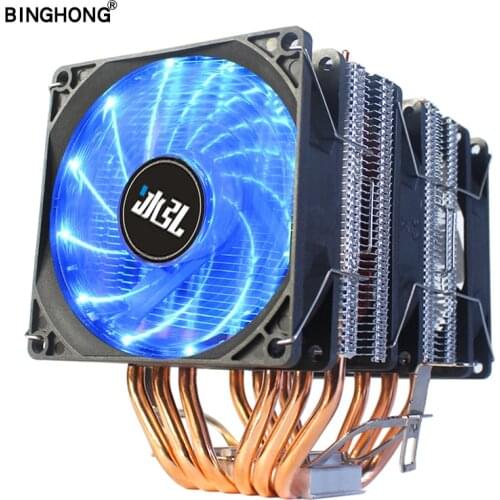 LGA 2011 X79 90mm Heat Pipe 6 Heatpipe Desktop Computer CPU Cooler Fan Bracket Ultra Quiet Heatsink for Intel 1156/1155/1150/775