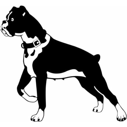 LLY-0087 Boxer Dog Modeling Car Sticker Funny Animal Classic Decal PVC Cars Motorcycle Fashion Personality Decorative Decals