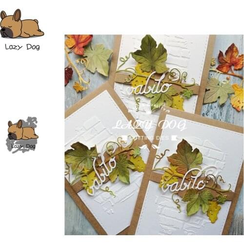 Autumn Grape Vine Metal Cutting Dies Scrapbooking Stencil DIY Decorative Craft Embossing Die Cuts Card Making New Dies For 2019