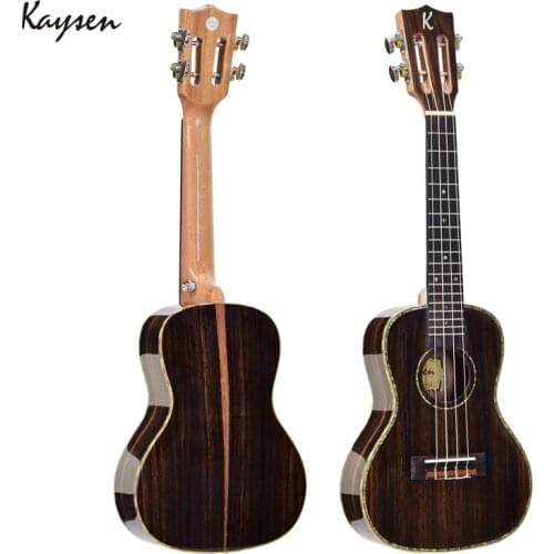 Kaysen 23 Inch Ukulele Hawaii Mini Guitar 4strings Concert High gloss Top Quality Ebony for Kids Gift Ukelele Uke JUK04