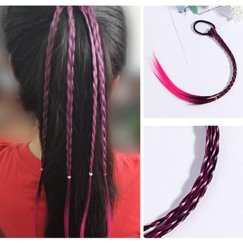 2020 new CN Hair Accessories Wig Elastic Hair Band Princess Girls Twist Braid Tool Rubber Bands Ties Headbands For Women