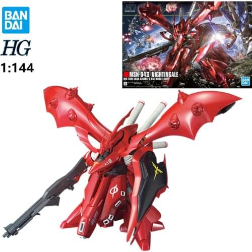 Originele Bandai Hg 1/144 MSN-04-2 Nightingale Ned Zedn Char Aznables Use Mobile Suit Gundam Model Modificatie Speelgoed Gift