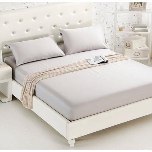 Fitted Sheet Mattress Cover Solid Color Sanding Bedding Linens Bed Sheets With Elastic Band Double Queen Size 1.6m Bedsheet