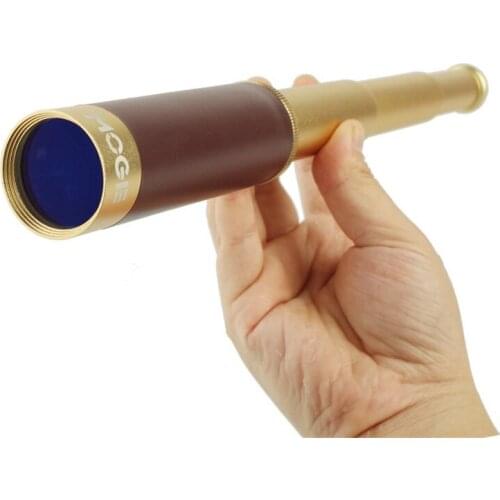 Contractible 25X30 Pirate Monocular Professional Vision Monocular Telescope Astronomical Eyepiece Spyglass Aluminous Material