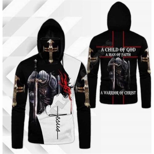 Knight of God 3D Printed Hoodies Harajuku Fashion Sweatshirt Women Men Casual Pullover Hoodie Mask Warm Drop Shipping 01