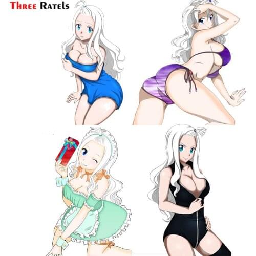 Three Ratels F204 Anime Girl Mirajane Fairy Tail Sticker For Bmw E90 vinyl&Waterproof Car Accessories Stickers Laptop Decals