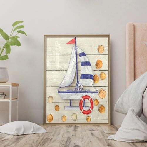 Funny Lighthouse 40x50cm Leisure Oil Paint By Numbers Picture DIY Painting Exercise patience for Gift Home Decoration