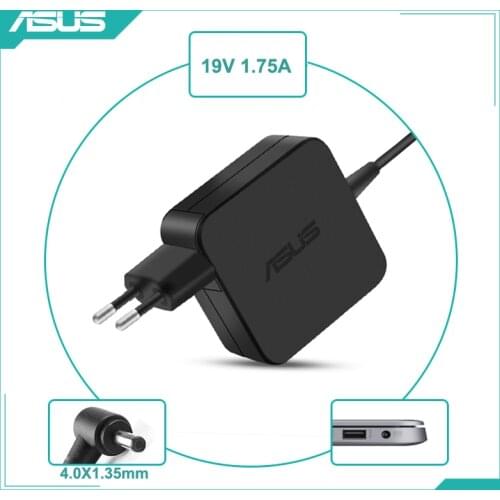 19V 1.75A 4.0x1.35mm AC Adapter Laptop Charger For Asus S220 Q200 Q200E X201E F201E S200E X200MA X200CA X202E E203NA E402NA