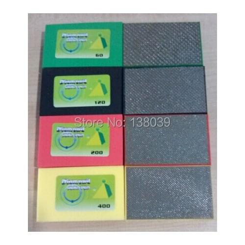 90*55mm diamond electroplated hand polishing pads for granite marble, glass and other stone 20 pieces a pack