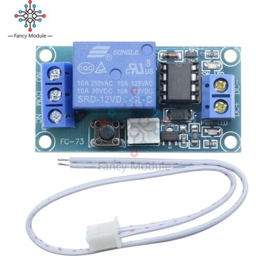 DC 12V 1 Channel Latching Relay Module With Touch Bistable Switch MCU