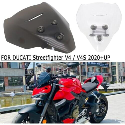 New For DUCATI Streetfighter V4 V4S 2020 2021 Motorcycle Accessories Windscreen Windshield Viser Baffle VIsor Wind Deflectors