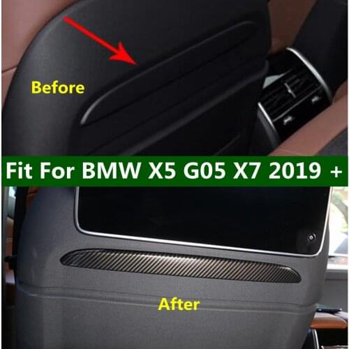 Lapetus Seat Panel Back Decoration Cover Trim ABS Interior Mouldings Accessories 2PCS Fit For BMW X5 G05 X7 2019 2020 2021