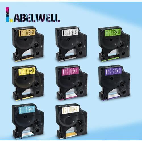 Labelwell 12mm 1933238-1 1933238-2 label for Dymo D1 2056090 2056098 2056121 2056091 2056086 2056084 for Dymo LabelManager 160
