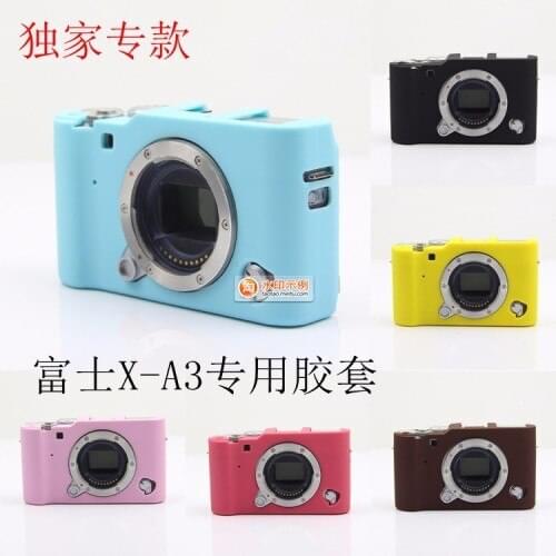Nice Soft Silicone Rubber Camera Protective Body Cover Case Skin Camera case bag for FujiFilm Fuji XA3 Leather Case Bag