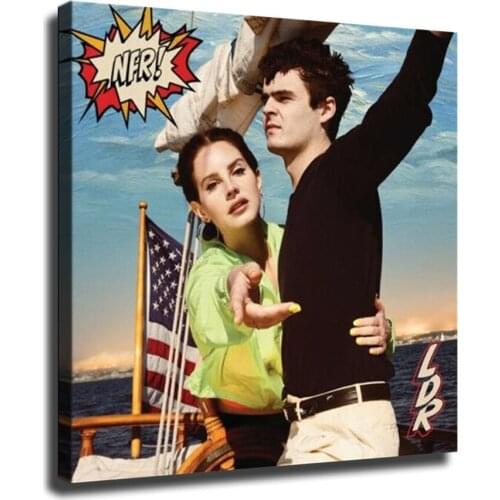 Lana Del Rey Norman Fg Rockwell! Art Music Album Poster , Painting Canvas Modern Art Decorative Wall Pictures Home Decor