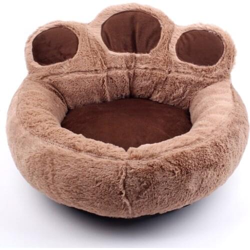 Pet Dog Cat Bed Winter Lovely Bears Paw Sleep Mat Sofa Soft Material Pet Nest Chihuahua Doghouse for Puppy Kitten Accessories